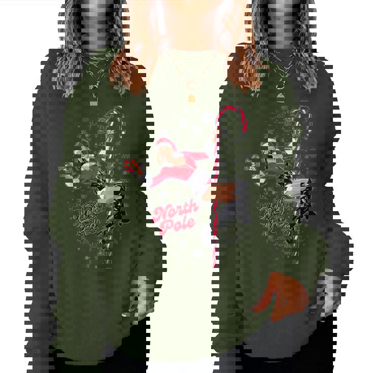 Festive women’s Christmas sweaters and holiday-themed knits for seasonal celebrations in the USA and Canada.